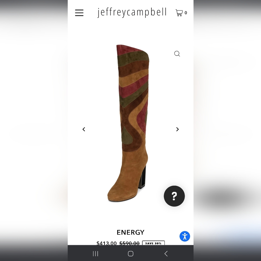 Jeffery campbell energy patchwork boot women size 5